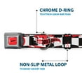 thumbnail image 5 of Mattel Pet Collar, Dog Collar Metal Seatbelt Buckle, Hot Wheels Logo And Tire Burn Out Checker Black White, 9.5 to 13 Inches 1.0 Inch Wide, 5 of 8