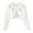 White, variant on Odeerbi Toddler Girls Bolero Cardigan Cropped Shrugs Knit Cover Up Kids Baby Fashion Cute Solid Color Long Sleeve Thin Style Button Cardigan Sweater Toddler Clothes Pink