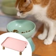 thumbnail image 6 of Fzaqwen Raised Pet Feeder Stand Pet Food Feeding Station Cat Bowl Stand Pet Supplies Pink, 6 of 8