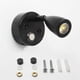 thumbnail image 1 of Aluminum 12v10-30v Touch Dimmable Led Reading Light Fixture Black, 1 of 4