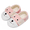 DogPink, variant on JOINFREE Toddler Boys Girls House Slippers Kids Cartoon Plush Barefoot Slippers