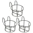 thumbnail image 1 of Milisten 3 Pcs Support de Pot de Balcon Pot de Plante Suspendu Parapet Pot de Fleur en Fer, 1 of 5