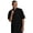 BLACK, variant on Edwards Garment Double Breasted Short Sleeve Server Shirt, Style 1350