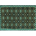 thumbnail image 1 of Ahgly Company Indoor Rectangle Persian Turquoise Blue Traditional Area Rugs, 2' x 4', 1 of 4