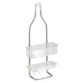 thumbnail image 2 of iDesign, Bathroom Shower Caddy for Shampoo, Conditioner, Soap - Stainless Steel/Clear, 2 of 5