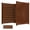 Red Brown, variant on Outdoor Air Conditioner Protector, Light Brown Wooden Panels, 36" Height, Metal Anchors, Pool Pump Cover, Garden Privacy Fence, Patio Equipment Guard