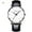 Black & White, variant on FAMTKT Mothers Day Gifts, Couple Men and Women Fashion Ultra Thin Watches Business Stainless Steel Mesh Quartz Watch, Gifts for Him or Her