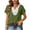 Army Green, variant on Women's Lace Trim Notch V Neck Tops Lightweight Soft Cotton Linen Tshirts Loose Fit Dressy Casual Solid Color Boho Blouse S