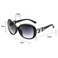 thumbnail image 4 of Classic Oval Retro Plastic Frame Vintage Inspired Sunglasses, Oversized Womens UV Sunglasses, 4 of 7