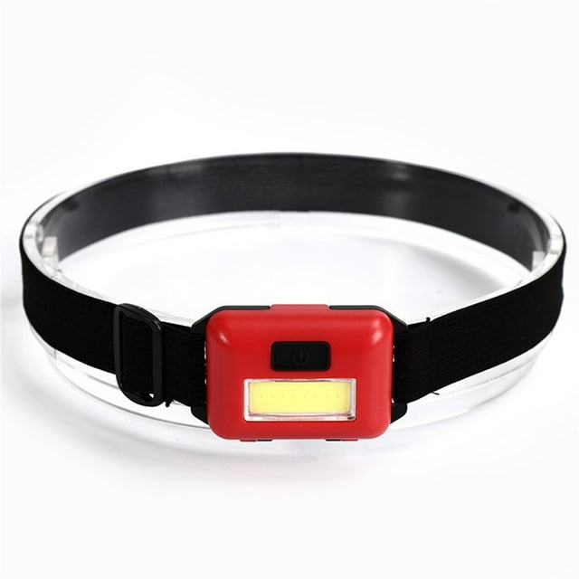 Eigraketly Linterna frontal LED Senderismo Luz de cabeza ajustable Linterna de emergencia con pilas Equipo de lámpara de mochilero Rojo Type3 NO3