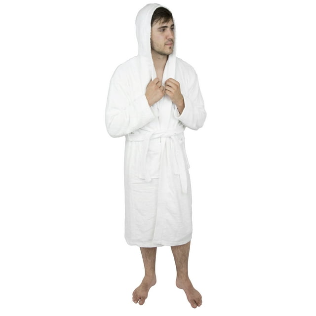 Peignoir à Capuche en Coton Éponge de Luxe 100 % pour Hommes Spa