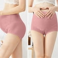 thumbnail image 5 of Tejiojio Maternity/Labor/Nursing Clothing Clearance Ladies Comfortable Prenatal Solid Color Lace Large Size Abdominal Maternity Panties High Waiste Underpants, 5 of 6
