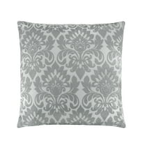 Achim Sutton Decorative 18" Square Throw Pillow - Silver Accent Pillow