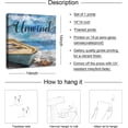 thumbnail image 3 of Beach Canvas Wall Art for Home Decor Bathroom Decor Blue Beach Picture Ocean Theme Anchor Canvas Print Modern Coastal Seascape Painting Framed Seaside Artwork Floral Daisy for Home Room 14x14inch, 3 of 6