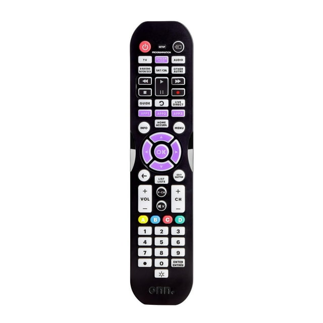 onn. Battery Powered Universal 6-Device Remote