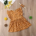 thumbnail image 6 of Qiylii Kids Baby Girls Sister Matching Clothes Floral Romper Dress Headband Outfits Set, 6 of 8