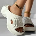 thumbnail image 5 of Mostsola Platform Sandals for Women 2025 Fashion Wedges Heels Lightweight Slip on Slides, 5 of 6