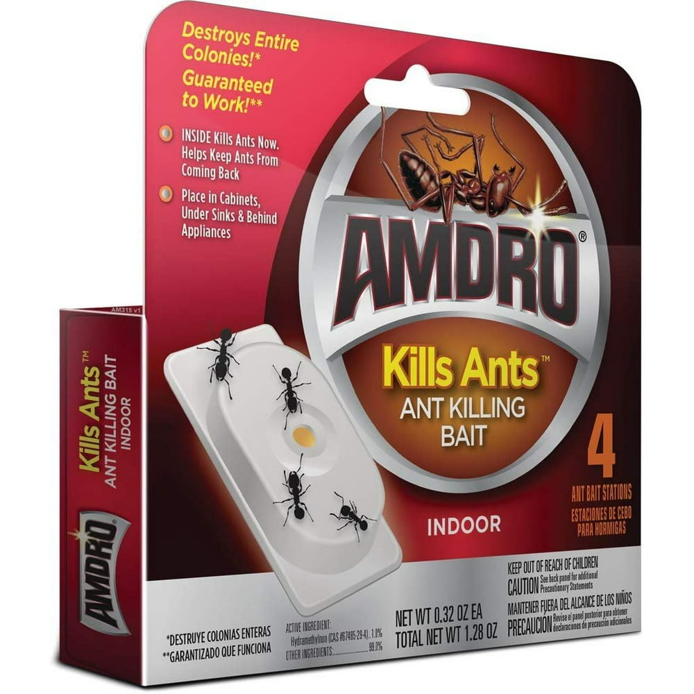 AMDRO Kills Ants Bait Stations, 4 pk