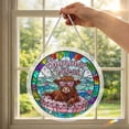 thumbnail image 5 of Beforeyayn Acrylic Puzzles Suncatcher, 83 pieces stained glass acrylic puzzle song decoration, great for women men mom birthday gift, window hanging home decor., 5 of 6