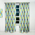 thumbnail image 2 of Designart 'Geometric Ornament Pattern' Bohemian & Eclectic Curtain Panel, 2 of 5