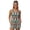 Aztec Horse American Tribal, variant on Sunflower Cow Pattern Women's Swimsuit Tankini Tummy Control Bathing Suits Two Piece Full Coverage Slim Swim Suits with High Waisted Bottom, 2XL