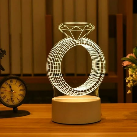 

ZHNYEG Stunning 3D Acrylic Neon USB LED Night Lights - Vibrant Bedroom Decor Unique Birthday Gift and Thoughtful Wedding Décor - Perfect Christmas Decorations for a Touch of Glow