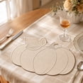 thumbnail image 6 of Embroidered Pumpkin Placemat Linen Insulated Halloween Table Mat Thermal Protection for European Style Dining Table Decor by MPOISVA, 6 of 6