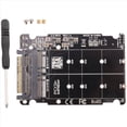 thumbnail image 2 of 4X 2 en 1 M.2 NVMe U2PCB M.2 NVME SSD Clave M Clave B SSD una U.2 SFF-8639 Adaptador PCIe M2 Convertidor Piezas de la Computadora de Escritorio, 2 of 5