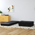 thumbnail image 2 of Fauteuil et chaise longue modulaire The Flower de Novogratz, noir, 2 of 8