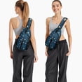 thumbnail image 6 of Floral Crossbody Sling Backpack for Womens Causal Sling Bag with Adjustable Shoulder Straps for Travel Hiking Chest Bag Daypack Anti-theft Purse, 6 of 6