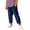 Navy, variant on OGLCCG Cotton Linen Pants for Girls Teens Summer Casual Straight Leg Boho Pants Elastic Waist Beach Trousers with Pockets 4-15 Years