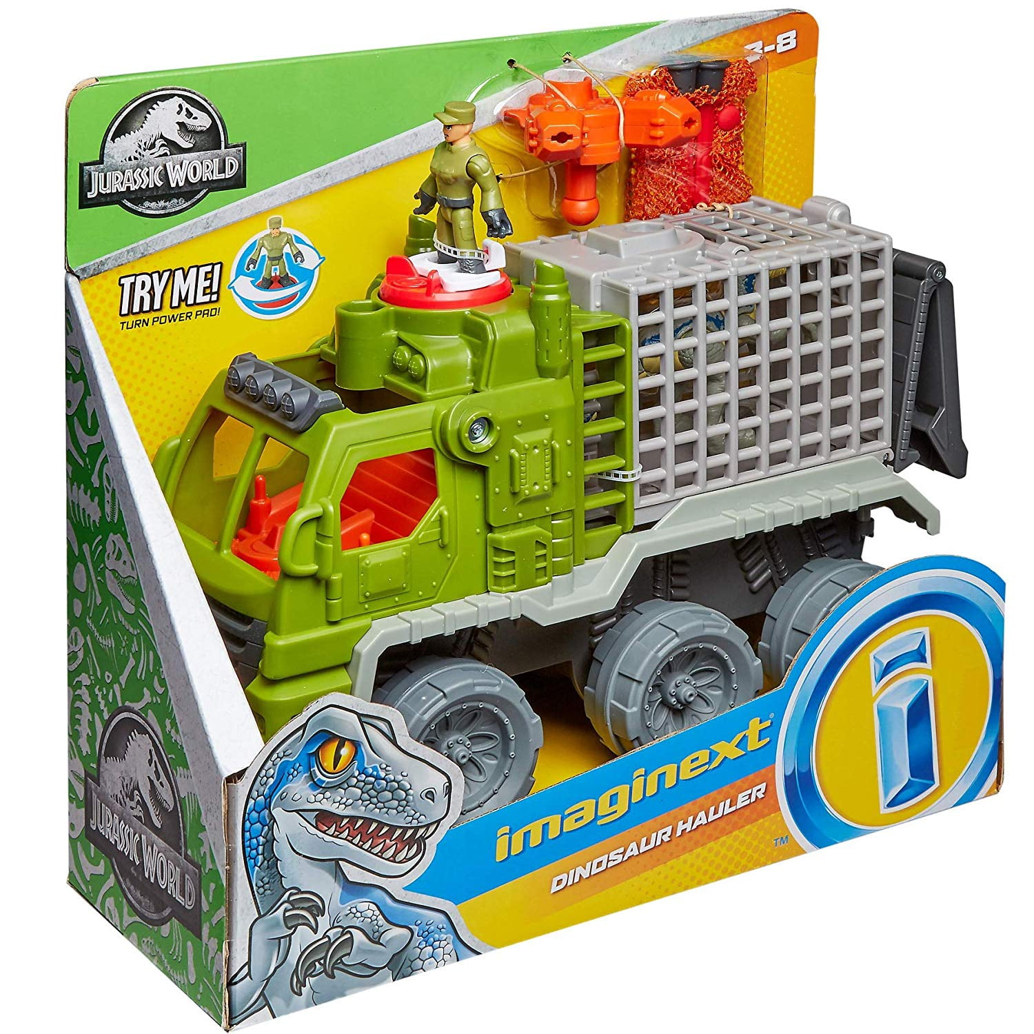 imaginext dinosaur hauler gift set