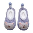 thumbnail image 2 of Tao Tao Cute Bear Baby Plush Sock Shoes, Winter Warm Newborn Infant Crib Shoes Non-Slip Shoes, First Pair of Toddler Shoes For Infants Purple 0 Years, 2 of 2