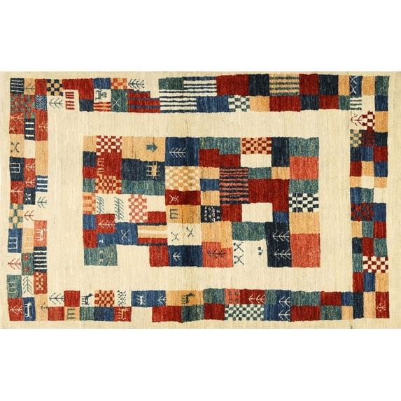 Ahgly Company Machine Washable Indoor Rectangle Contemporary Chestnut Brown Area Rugs, 5' x 8'