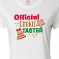 thumbnail image 4 of Inktastic Christmas Official Cookie Taster with Bell and Star Cookie Women's T-Shirt, 4 of 5