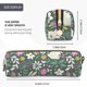 thumbnail image 3 of Easygdp Retro Bunny Floral para Estuche de Lápices de Cuero, Estuche de Papelería de Cuero, Estuche de Gran Capacidad con Cremallera, 3 of 7