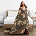thumbnail image 3 of Camouflage Military Throw Blanket Ultra Soft Warm All Season Camo Decorative Fleece Blankets For Bed Chair Car Sofa Couch Bedroom 80"X60", 3 of 6