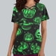 thumbnail image 1 of Fiudx Ofertas Relámpago Top de Lactancia con Bolsillo y Cuello En V de Manga Corta con Estampado de Halloween para Mujer, 1 of 5