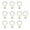 B, variant on Homerr Balloon Weights Balloon Pendants 10 Pcs Balloon Weights Reusable Stainless Wedding Prom Birthday Party Decoration