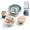Variety 4-Pack (Clear), variant on Stasher Premium Food-Safe Reusable Silicone Stretch Lids, Clear, 4 Pack, Various Sizes