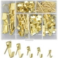 thumbnail image 2 of Ganchos para cuadros Ganchos para cuadros Colgador de marcos de cuadros 130 piezas Herramienta para colgar cuadros para pintar Espejo Bolsa Lienzo Pared y madera Con clavos Soporta, 2 of 4