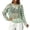 xx-Mint Green1505, variant on XIAONU Open Knit Sheer Pullover Sweater for Women Long Sleeve Crew Neck Casual Lightweight Loose Top