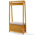 Contemporary Landon Hall Tree with Storage Bench, Acorn