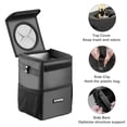 thumbnail image 4 of Mikhai Car Trash Can with Lid and Storage Pockets - Leak-Proof Organizer, Waterproof Car Accessories, Multipurpose Car Garbage Can, 2 Gallons, Black, 4 of 8