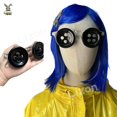 thumbnail image 2 of Coraline Cosplay Coraline Botones Ojos Botones Negros Gafas para Otro Disfraz de Madre Gafas Redondas Orejas de Botón para Niño, 2 of 4