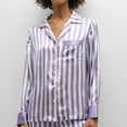 thumbnail image 3 of Tnhcen 2-Piece Women's Polyester Pajama Set Round Neck Long Sleeve Nightwear with Long Pants Homewear S-L, 3 of 5