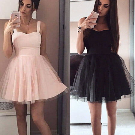 Women Formal Short Lace Tulle Dress Prom Evening Party Cocktail Bridesmaid