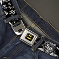 thumbnail image 2 of DC Comics, Seatbelt Buckle Belt, Batman The Dark Knight and Joker Smiling Close Up Black, 34 to 52 Inches, 2 of 9