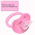 thumbnail image 6 of CutiePlusU Adult Sized Pacifier Dummy for Adult Babies Large Shield 3 Pack - Pink, Blue, Black, 6 of 6
