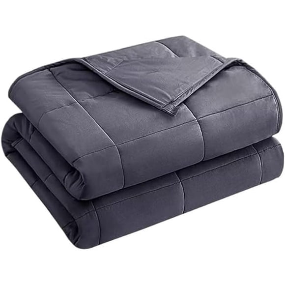 Manta pesada Yescool para adultos (4,5 kg, 120 x 180 cm, gris)
